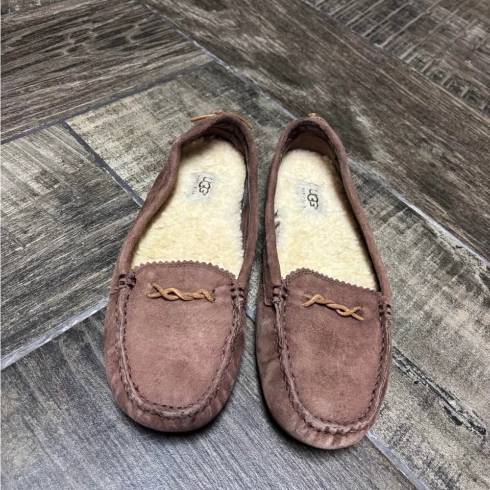 UGG Brown Suede Moccasin Loafers
